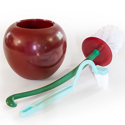 GreatPacks Toilettenbürste – Design: Rote Kirsche – Dekorative Toilettenbürste in Frucht-Optik - 3