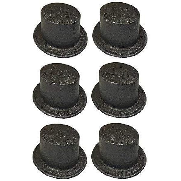 black fancy dress hats