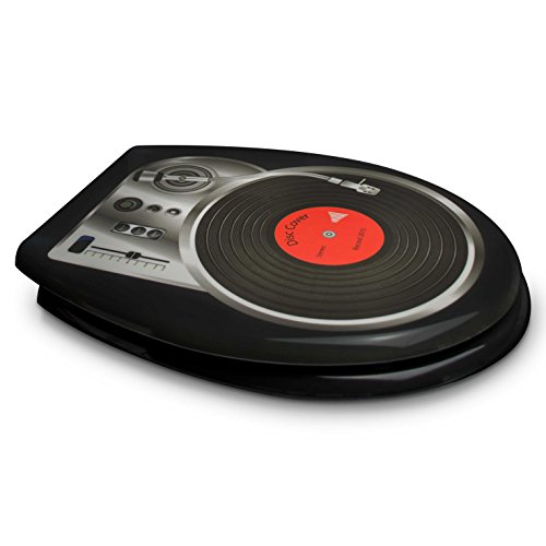 Premium WC Sitz mit Absenkautomatik – „DJ Turntable“ Design – Toilettendeckel aus Duroplast inkl. Montagesatz – VENKON - 8