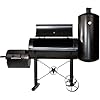 Premium Bbq Grill Smoker Rucherofen Grilllok Garen Xxl 212 X 172 X 80 Cm 105 Kg Transportrder Temperaturanzeige Stahlblech Lftungsklappen Rucherkammer Grillbox 100x47 Cm Feuerbox Ablageflche