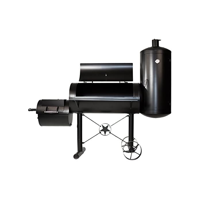 Premium Bbq Grill Smoker Rucherofen Grilllok Garen Xxl 212 X 172 X 80 Cm 105 Kg Transportrder Temperaturanzeige Stahlblech Lftungsklappen Rucherkammer Grillbox 100x47 Cm Feuerbox Ablageflche