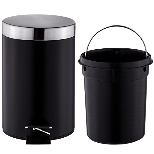 TecTake® Exclusives 3 teiliges Badset Toilettenrollenhalter + Klobürste + Eimer - 3