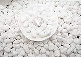 ▶ Piedras preciosas con superficie elegante: suave, pulido y fácil de limpiar. Asegúrate de enjuagar 3 - 4 veces antes de tus proyectos de decoración, pero no lo laves de forma violenta. Larga duración y grava de color resistente: el color natural no se desvanece a lo largo del tiempo. 