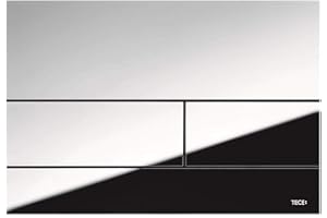 TECE Kwadratowa płyta uruchamiająca do WC (chromowana błyszcząca, technologia dwuilościowa, obsługa od góry i z przodu) 9240831, szara