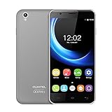 Smartphone OUKITEL U7 MAX Handy ohne Vertrag - 5.5 Zoll 3G Android 6.0, Dual SIM, 8GB ROM 1GB RAM, Quad Core 1.3GHz, Dual Intelligente Kamera 2MP + 8MP, 2500mAh Grau