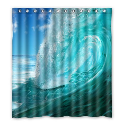 Dalliy Brauch see welle Wasserdicht Polyester Shower Curtain Duschvorhang 167cm x 183cm