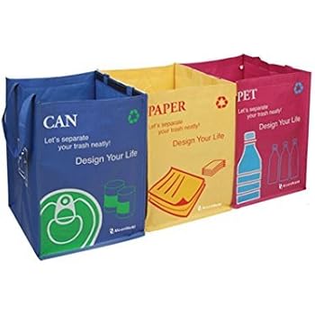 Set De 3 Sacs De Recyclage Meow - 43x22x22 Cm Chacun, En Plastique Recyclé, Avec Anses | Balvi Poubelle De Tri Set De 3 Sacs De Recyclage Meow - 43x22x22 Cm Chacun, En Plastique Recyclé, Avec Anses | Balvi Poubelle De Tri