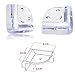 KING DO WAY 4pcs Child Baby Safety Desk Table Edge Cover Guard Corner Protector Cushion