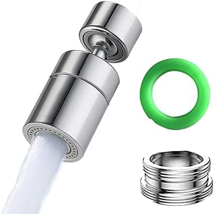 Esufeir 360 Giratorio Aireador Grifo Cocina FM22/M24 con Adaptador,Extension Difusor Atomizador Fregadero,Boquilla Cabezal Filtro Extensor Grifo Lavabo,Alargador Alcachofa Dosificador Acople Ducha