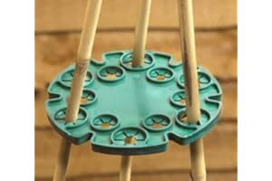 HomeZone® Wigwam Cane Grip Support Bamboo Sticks Holder Sweet Pea Bean Plant 12 holes