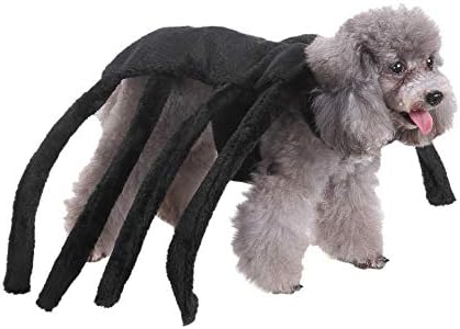 Tianya Pet Spider Clothes Fashion Animal Pet Dog Cat Bat Vampire Fancy Dress Costume Outfit Puppy and Kitten Pet Transform Clothes (L)