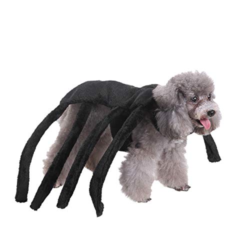 Tianya Pet Spider Clothes Fashion Animal Pet Dog Cat Bat Vampire Fancy Dress Costume Outfit Puppy and Kitten Pet Transform Clothes (L)