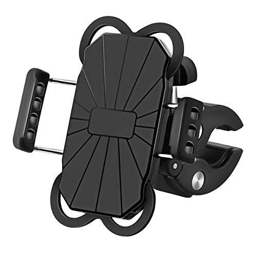 VicTsing Supporto Bici Porta Cellulare Bici, Porta Cellulare Moto Supporto Manubrio Universale Rotabile a 360 Gradi per iPhone 8/8Plus/7/7Plus/6/6s, Galaxy S8/S8 Plus/S7 e altri 3.5-5.8 Pollici, Nero