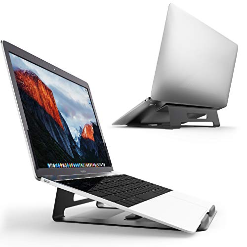 Gogotool Supporto per Computer Portatile, 3-in-1 Laptop Stand Multifunzione Design in Lega di Alluminio Integrato, Supporto Laptop Ergonomico Perfetto per Macbook / iPad, Notebook, Tablet e Smartphone