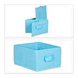 Relaxdays Kinderregal FUNNY Weltraum-Motiv, Aufbewahrungsregal, 9 faltbare Stoff-Boxen, HxBxT: ca. 63 x 65 x 30 cm, lila - 5