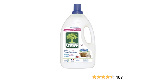 L Arbre Vert Lessive Liquide Pour Peau Sensible Famille Hypoallergenique 30 Lavages 2 L Lot De 2 Amazon Fr Epicerie