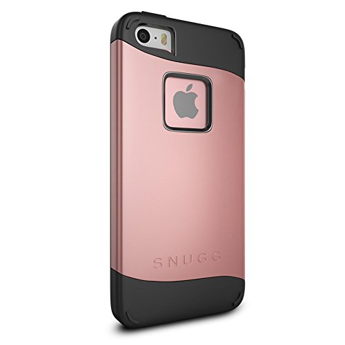 iPhone SE Case, Snugg Apple iPhone SE Dual Layer Slim Case Cover [
Infinity Series ] - Protective Bumper Shell Skin - Rosegold