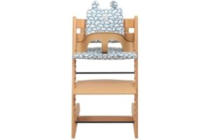 FUN*DAS BCN Fundas BCN ® - Set 3 cojines evolutivos para trona Stokke Tripp Trapp ® - Algodón extrasuave - Estampado Baby Dinos