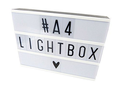 Cinématographique Boite à Lumière A4 Illuminé Écriteau Décoration Cadeau