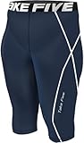 New 066 Skin Tights Compression Base Layer Navy Running Shorts Pants Mens