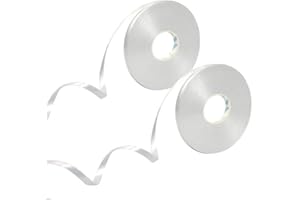 50m X 2 Rolls White Ribbon for Balloons, Mooshy White Curling Ribbon 5mm String for Balloons Birthday Wedding Christmas Festival Party Decorations Gift Crafts Wrapping Flower