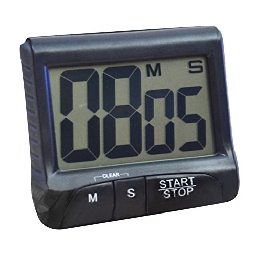 Sanwood LCD Digital Kitchen Timer Küchentimer Küchenwecker Countdown Alarm (Schwarz)