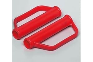 GPE 2X Ersatzgriff Sackkarrengriff Griff Sackkarre Schubkarre Karre - 25mm ROT