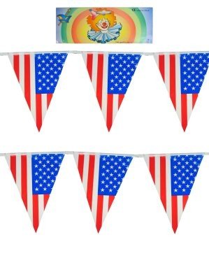 Wimpelkette USA Amerika 10 Meter lang