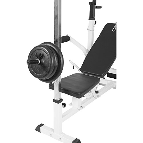 Gorilla Sports Fitnessgerät Latzugturm für Hantelbank Universal Kraftstation, 10000595 - 7