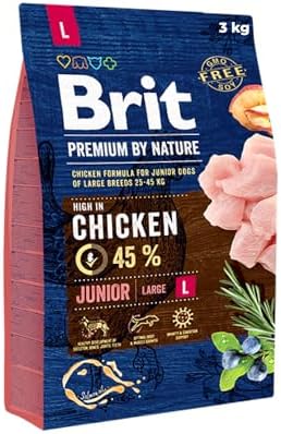 Brit Premium Junior L - Cibo secco per cuccioli di taglia grande, 3 kg