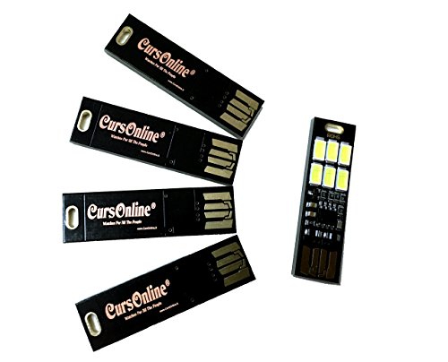 CursOnline Potentissima Luce Led Usb con Controllo Touch e Regolazione potenza N.1pz per Power Bank, Pc, Tablet, Auto, punto luce notte.. mod.478-15