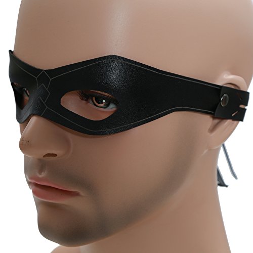Oliver Maske Cosplay Herren Schwarz Fancy kühlen Cooler Augen Flecken Halloween Mask Kostüm Prop