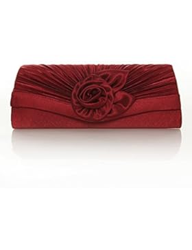 Damara Damen Blume Falten Clutch Hochzeit Handtasche