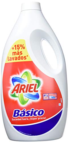 Ariel Detergente Basico Líquido, pack 2 x 3,025, 110 lavados