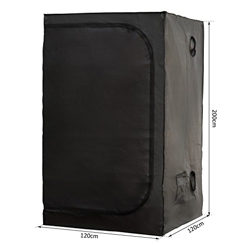 Outsunny® Growbox Growzelt Growschrank Zuchtschrank Pflanz Box 120X120X200cm NEU - 7