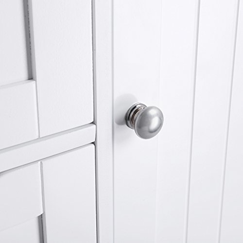 Songmics Badschrank Beistellschrank Kommode mit 4 Schubladen u. 1 Schrank-Abteil aus Holz weiß 55 x 81 x 30 cm (B x H x T) LHC41W - 7