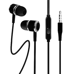 CZARTECH Acoustics in Ear Wired Earphones with Mic (Black)