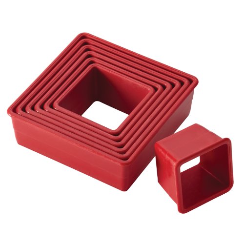 Cake Boss Fondant- / Keks-Ausstechformen, Nylon, Quadrate, 9 Stück