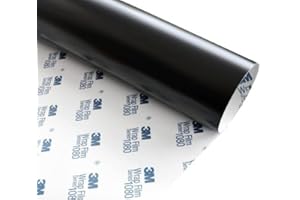 M MOTOS 3M 2080 Deep Black Black Matt Car Film Car Wrapping Film M22 152X40