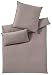 Produktbild Bettwäsche elegante Soft-Flanell 135x200+80x80cm Luton natur 2624/7