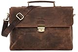 ✔ QUALITÄT: Unser Leder ist ein hochwertiges Naturprodukt und besonders langlebig und robust. Jede Ledertasche ist durch unser sorgfältig ausgewähltes Büffelleder ein Unikat mit einer einzigartigen Oberfläche, die mit Benutzung immer schöner wird und einen individuellen Charakter entwickelt.