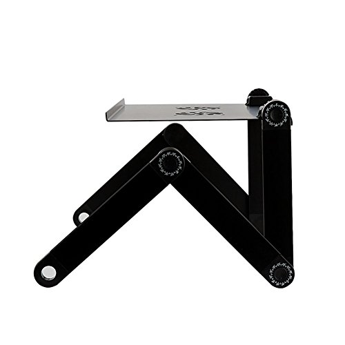 Portable Laptop Tisch Schreibtisch Ergonomische zusammenklappbar Notebook und Laptop Schreibtisch Tablett Ständer Schwarz - 4