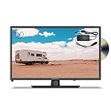 EMtronics 22" Inch Full HD 1080p 12 Volt TV with DVD, Freeview T2 HD, USB PVR and Satellite Tuner with 12v / 24v Plug