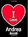 Produktbild I Love Andrea Bocelli: Large Black Notebook/Journal for Writing 100 Pages, Andrea Bocelli Gift for Women, Men, Boys and Girls