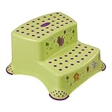 Taburete de dos escalones Hippo para niños entre 18 meses y 10 años, Para alzarse y sentarse con seguridad - Ideal para alcanzar el lavabo o el váter