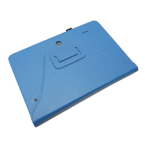 Coodio® Medion LifeTab E10312/E10311/E10310 Tablet 360 Grad Drehbar Lederhülle Tasche Cover Mit Ständer Gebaut in Handgriff – Farbe Blau - 7