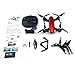 Produktbild FairytaleMM Folding Drone 720P Kamera-APP Fern WiFi Pflege Höhe Quadcopter Rot-Schwarz