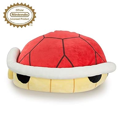 TOMY CLUB MOCCHI MOCCHI NINTENDO MARIO KART - Peluche Carapace Rouge 40 cm T12959, Peluche Nintendo Super Mario, Grosse Peluche pour Enfants et Adultes, Cadeau Anniversaire Idéal pour Fans de Mario