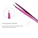 3 Set Stainless Steel Eyebrow Grooming Tweezers, Slant,Straight,Pointed Tip,Professional Precision Tweezer Beauty Tools for Eyebrow Makeup Plucking/Shaping, Facial/Ingrown Hair & Splinter Removal,Pink