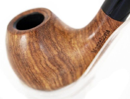 Monte Lovis – Klassisches Raucherzubehör – TABAKPFEIFE aus edlem Rosenholz – Acrylmundstück – Naturholz - 6